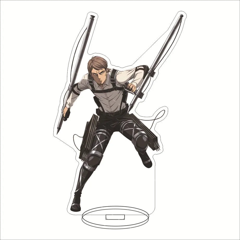 16CM Anime Figure ‌Attack on Titan Eren Jaeger Mikasa Ackerman Armin Arlert Levi Ackerman Cos Acrylic Stand Ornaments Gifts