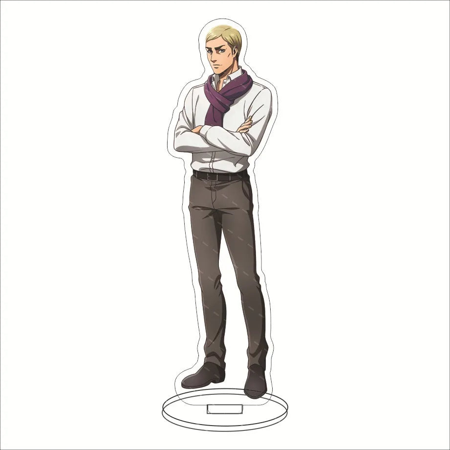 16CM Anime Figure ‌Attack on Titan Eren Jaeger Mikasa Ackerman Armin Arlert Levi Ackerman Cos Acrylic Stand Ornaments Gifts