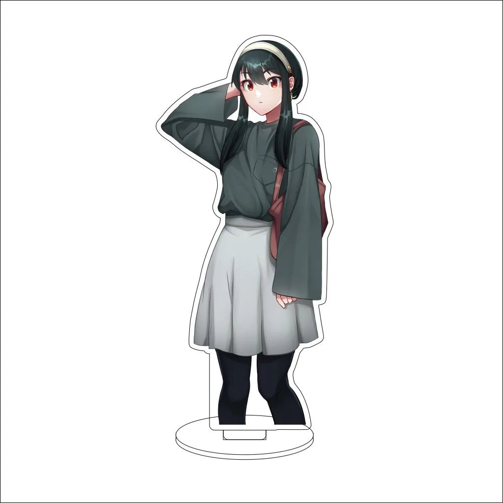 16CM Anime SPY×FAMILY Yor Forger Anya Forger Loid Forger Bond Forger Cos Acrylic Figure Stand Ornaments Chrismas Gifts