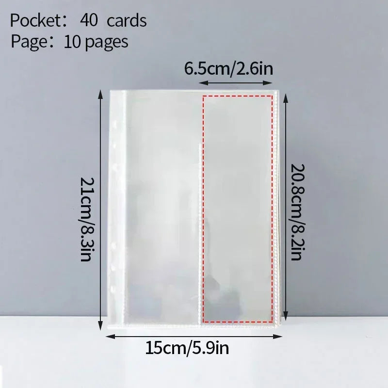 A5 Kpop Photocard Holder Binding Photo Cards Holder in Polaroid Album Book 3 Inches Heart Photo Card School Stationery Binder