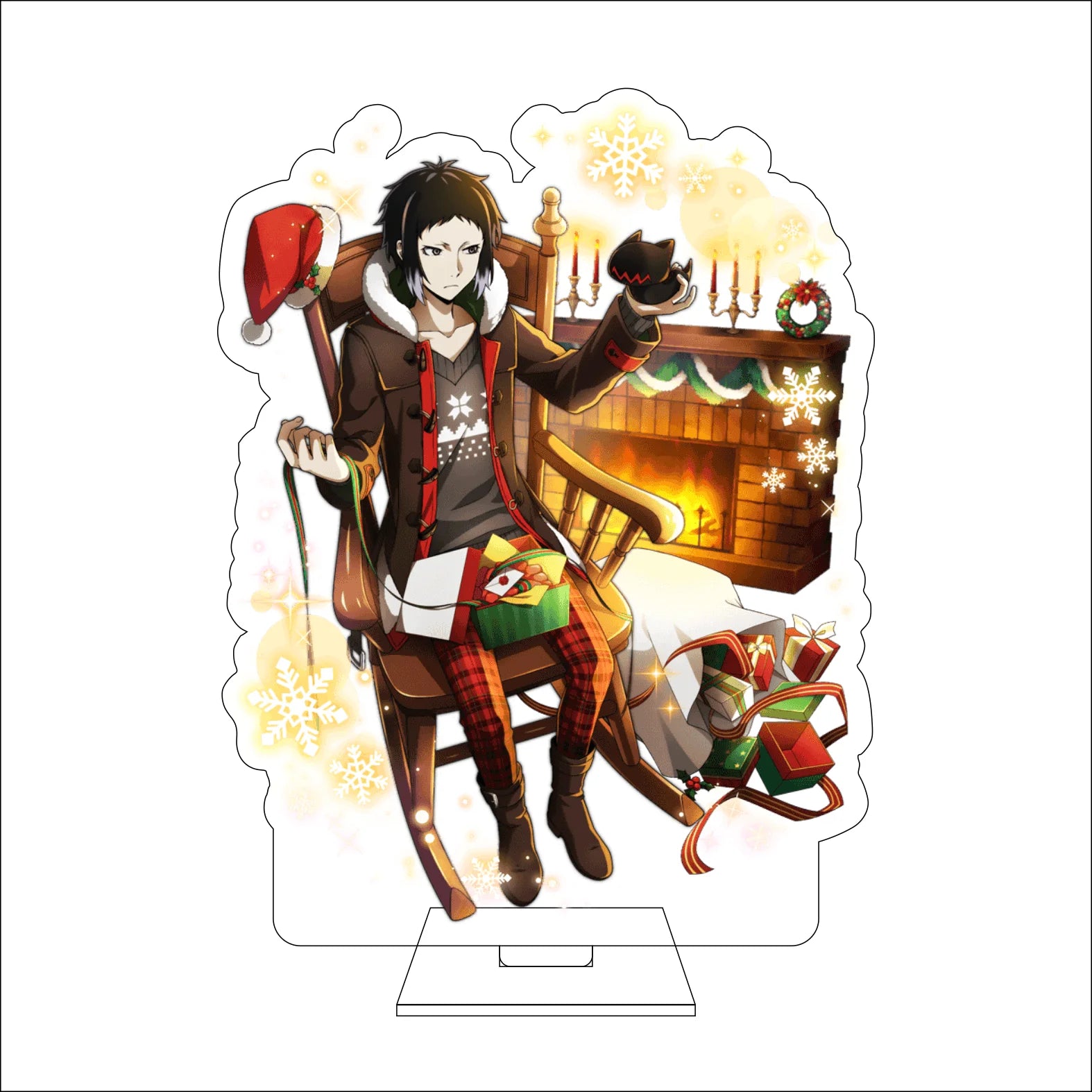 16CM Anime Bungo Stray Dogs Cosplay Acrylic Figure Stand Plate Ryunosuke Akutagawa Nakahara Chuuya Ornaments Gifts