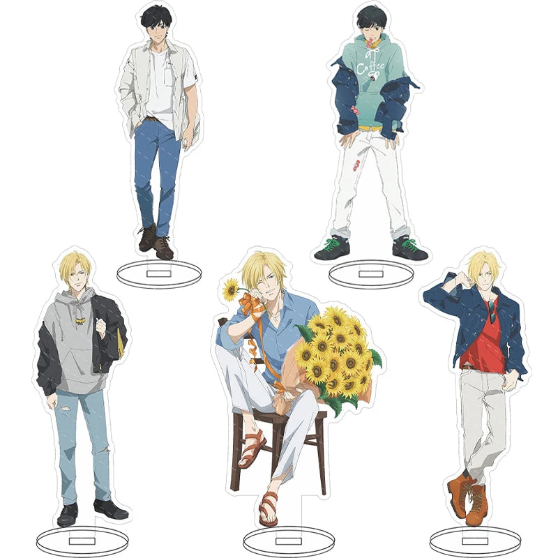 16CM Anime Acrylic Figure BANANA FISH Ash Lynx Aslan Jade Callenreese‌ Eiji Okumura Cos Chrismas Gifts Stand Ornaments