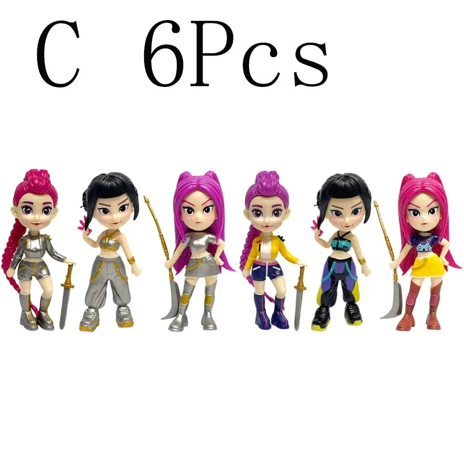 2027 Anime Kpop Devil Hunter Blind Box Disassembly Fun Blind Bag Small statue Peripheral model Desktop Blind box decoration gift