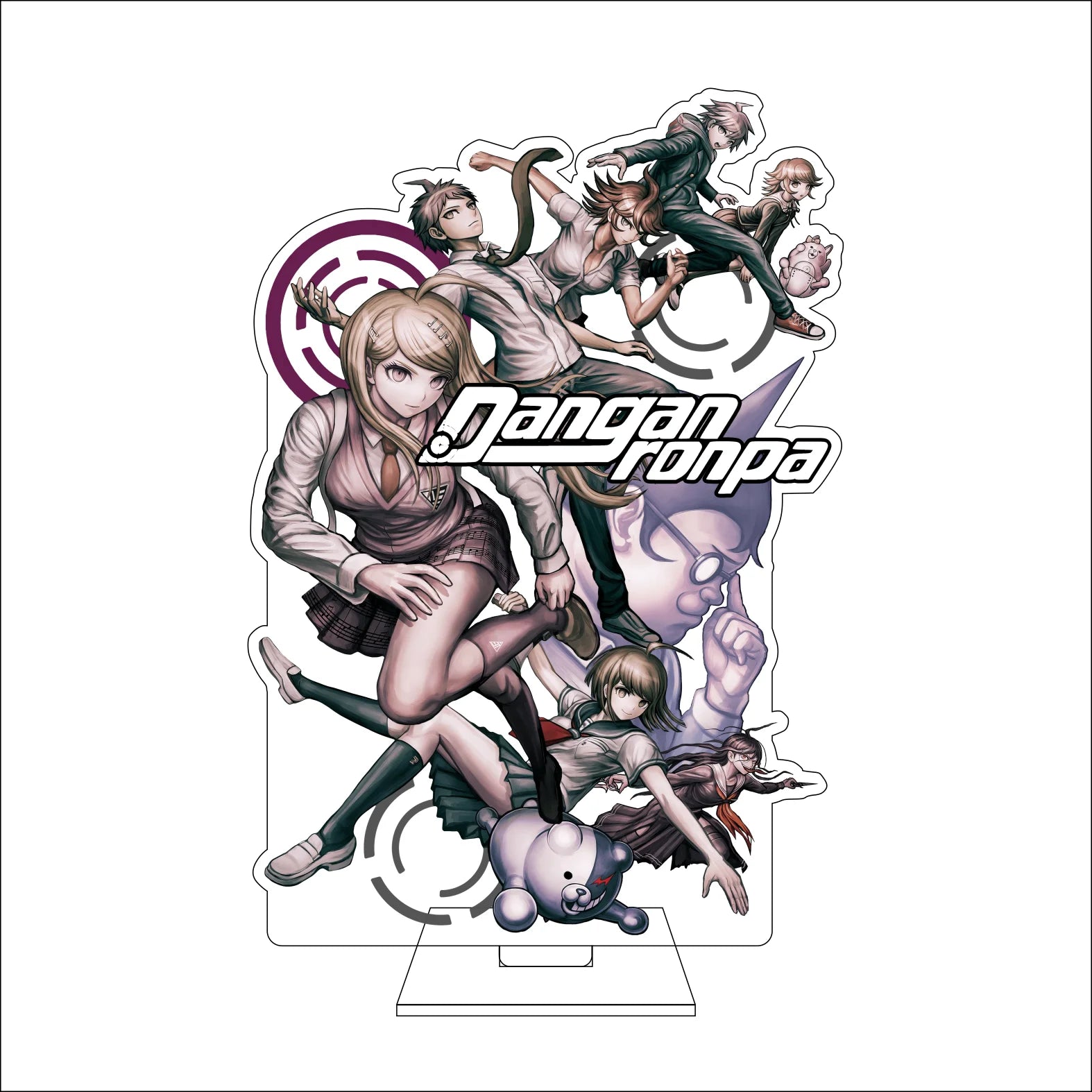 16CM Anime Danganronpa Cosplay Acrylic Figure Stand Plate Naegi Makoto Maizono Sayaka Genocider Syo Ornaments Gifts