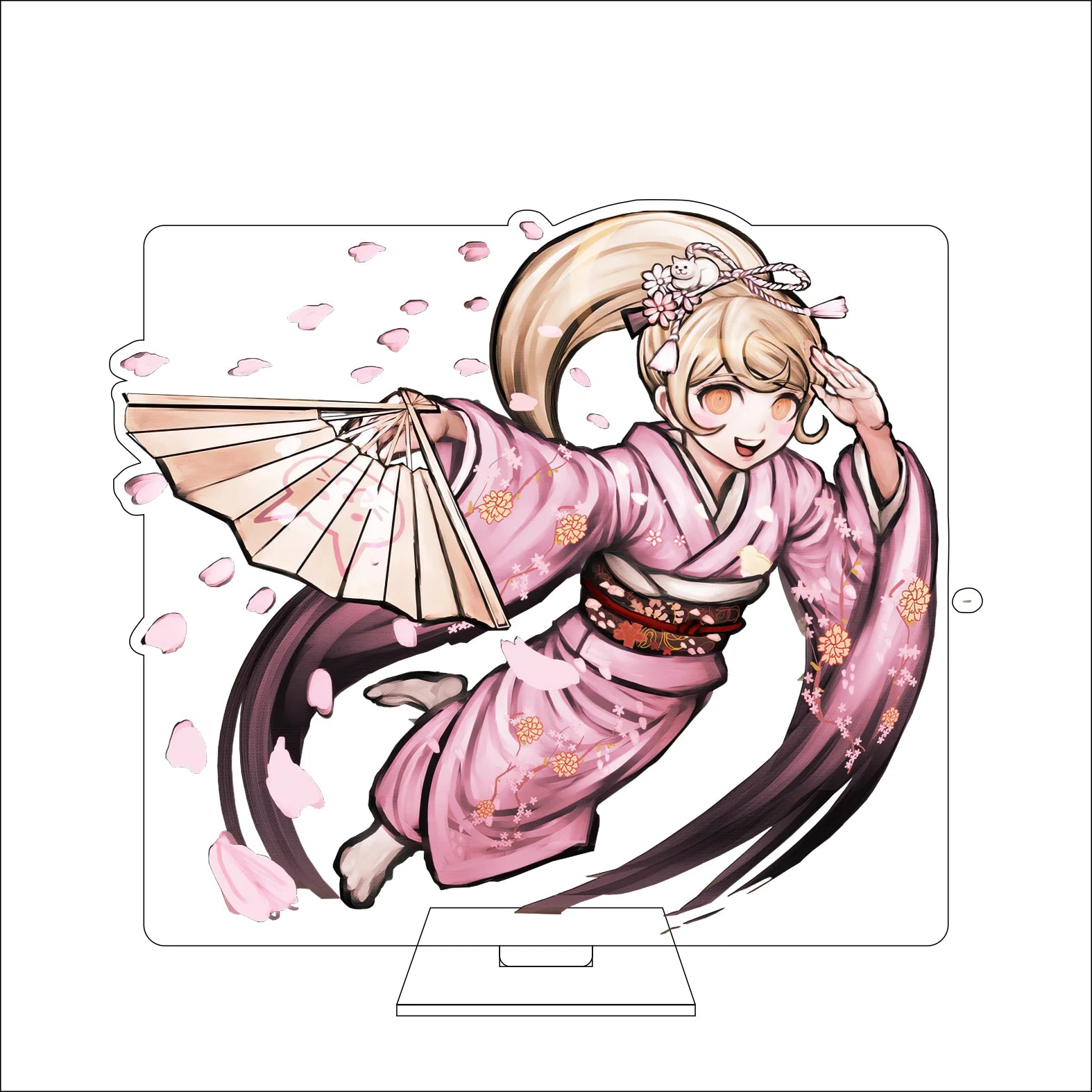 16CM Anime Danganronpa Cosplay Acrylic Figure Stand Plate Naegi Makoto Maizono Sayaka Genocider Syo Ornaments Gifts