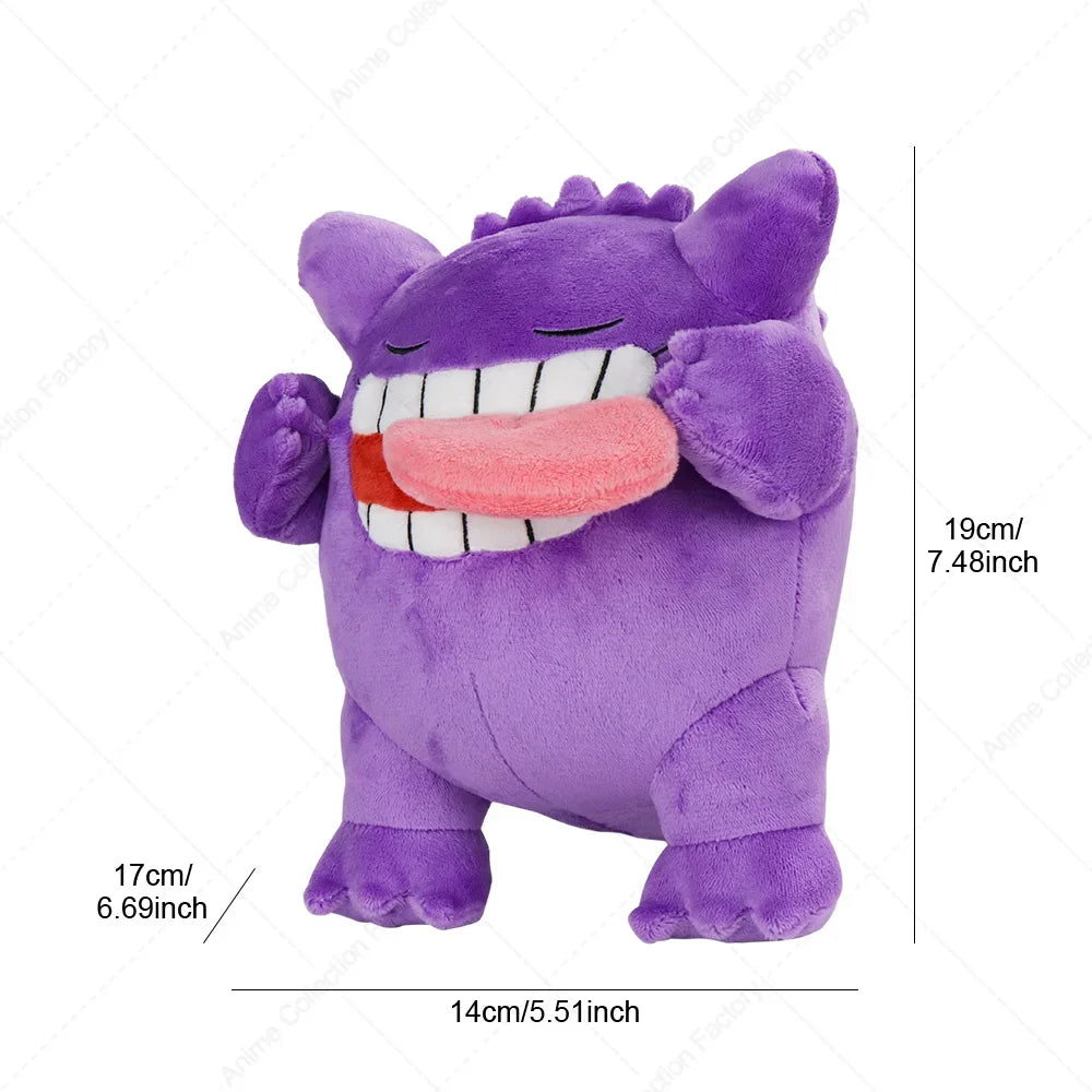 New Pokemon Sleeping Gengar Plush Toys Anime Pocket Monster Mega Gengar Peluche Dolls Birthday Gifts Kids