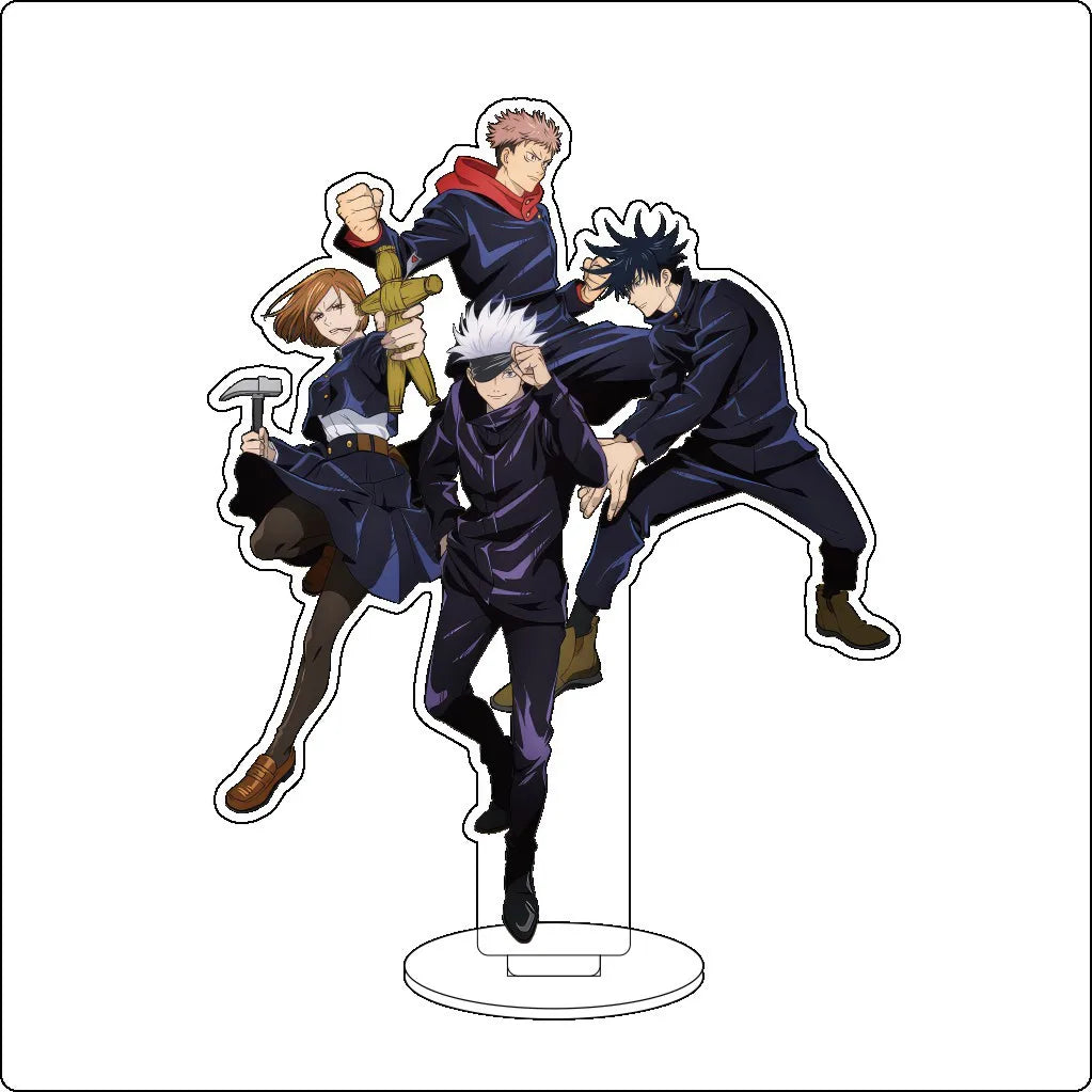 16CM Anime Jujutsu Kaisen Gojo Satoru Itadori Yuji Fushiguro Megumi Zen'in Maki Cos Acrylic Figure Stand Ornaments Chrismas Gift