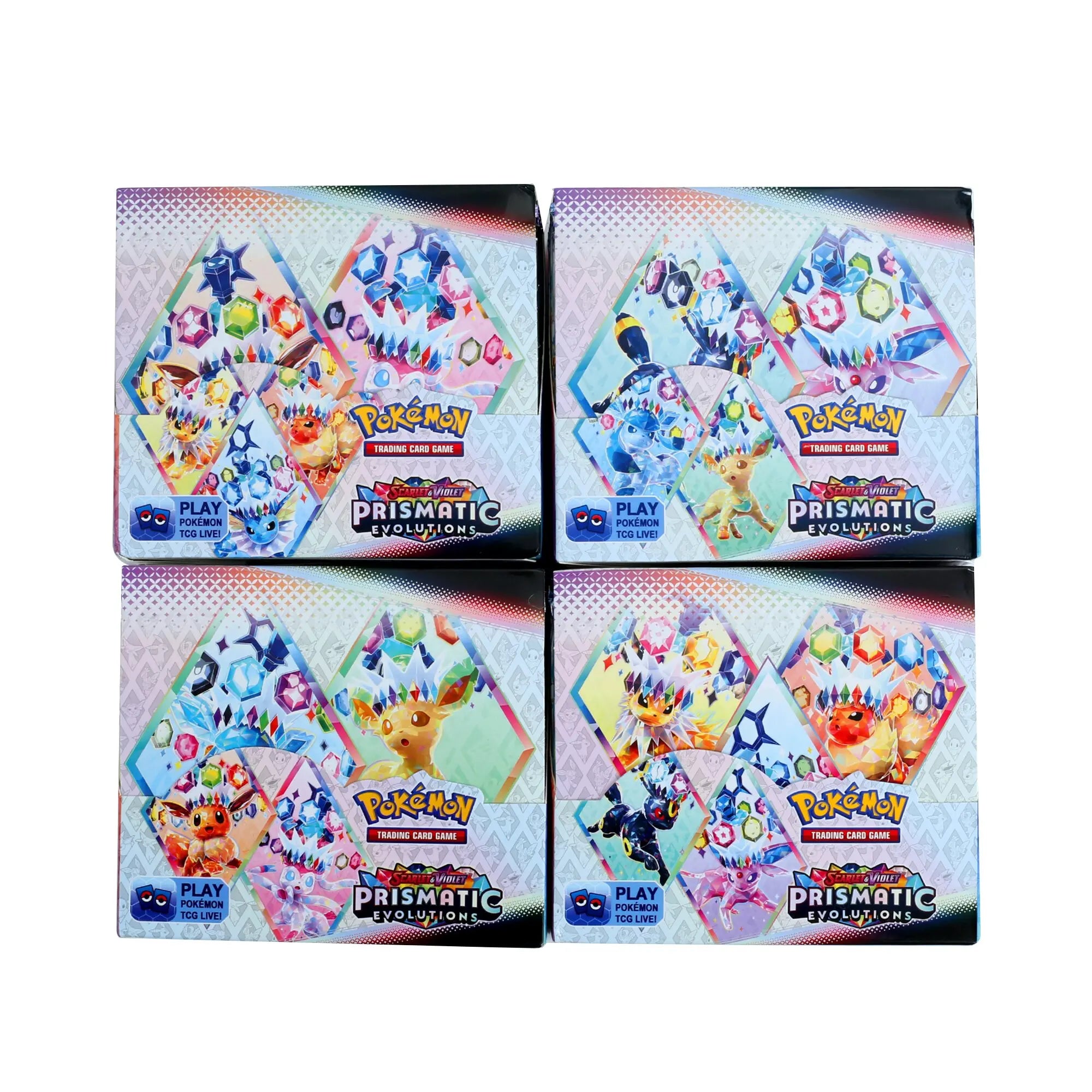 360Pcs Pokemon Card Prismatic Evolutions Scarlet Violet 151 Destined Rivals Black Bolt English Booster Battle Transaction Card