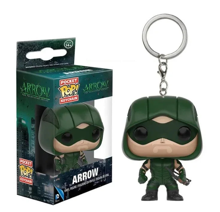 FUNKO POP The Avengers Marvels Iron Man Rocket Spider-man Hulk Loki Thor Captain America Panther Pocket Keychain Model Toys Gift