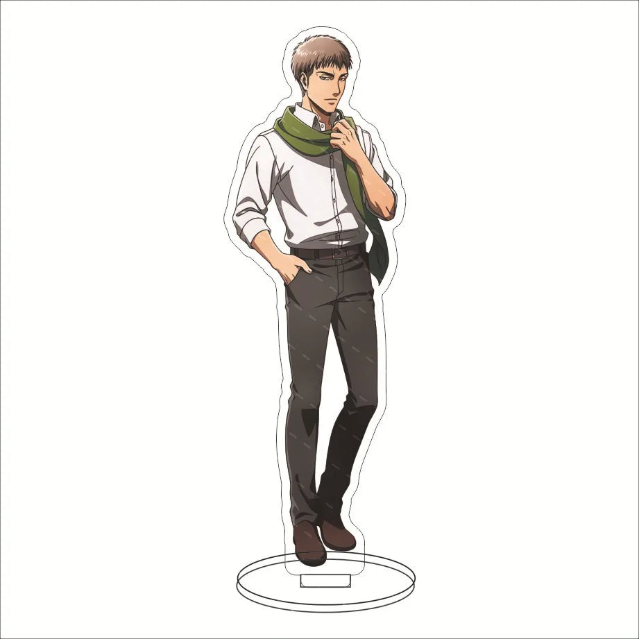 16CM Anime Figure ‌Attack on Titan Eren Jaeger Mikasa Ackerman Armin Arlert Levi Ackerman Cos Acrylic Stand Ornaments Gifts