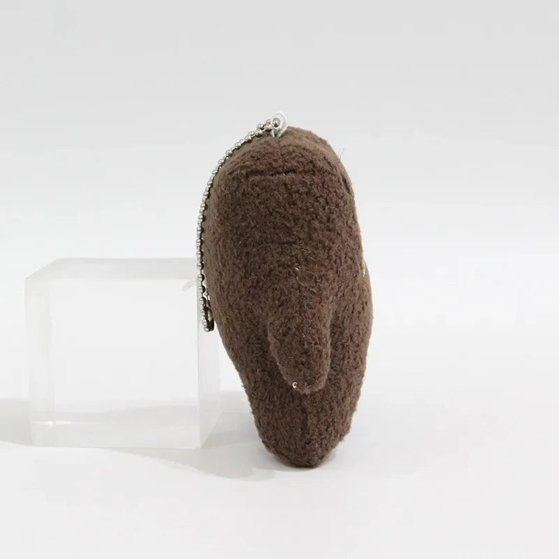 Kawaii Cute Domo Kun Plush Keychain Ball Chain Cartoon Anime Kawaii Cute Bag Keychains Small Xmas Gift