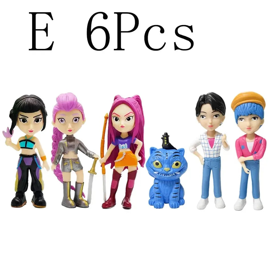 2027 Anime Kpop Devil Hunter Blind Box Disassembly Fun Blind Bag Small statue Peripheral model Desktop Blind box decoration gift