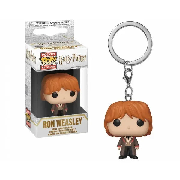 Funko POP Keychain Toy Hermione Granger Dobby Dumbledore Malfoy Ginny Ron Hedwig Snape Voldemort Luna Pocket Pop Key Ring Toy
