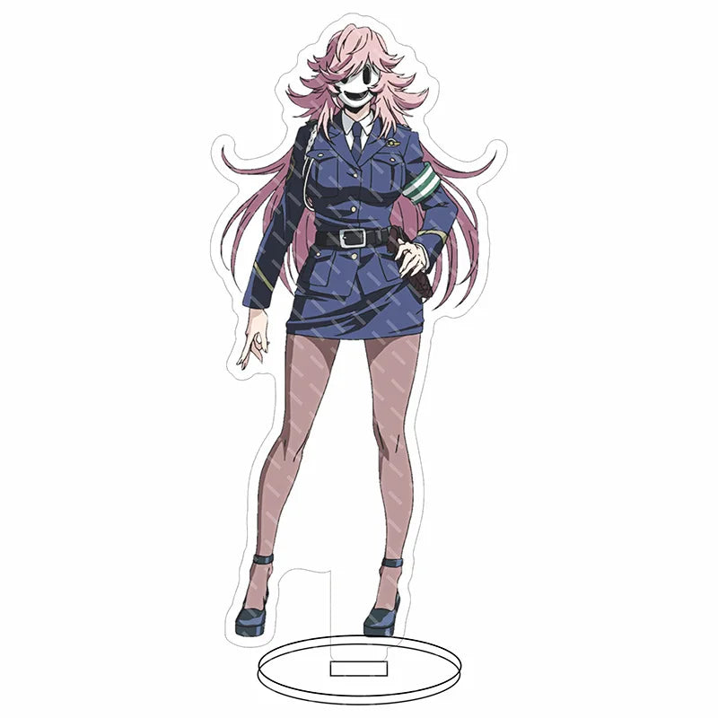 16CM Anime Figure High-Rise Invasion‌ Honjo Yuri Nise Mayuko Arasaki Kunoe Mayuko Nise Cos Acrylic Stand Ornaments Gifts