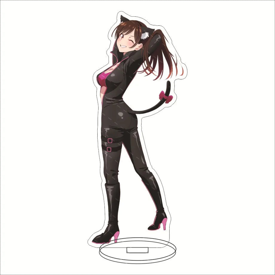 16CM Anime Figure Rent A Girlfriend‌ Ichinose Chizuru Sarashina Ruka Sakurasawa Sumi Nanami Mami Cos Acrylic Stand Ornament Gift