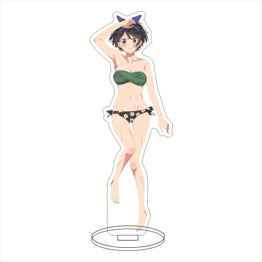 16CM Anime Figure Rent A Girlfriend‌ Mizuhara Chizuru Sarashina Ruka Nanami Mami Sakurasawa Sumi Cos Acrylic Stand Ornaments