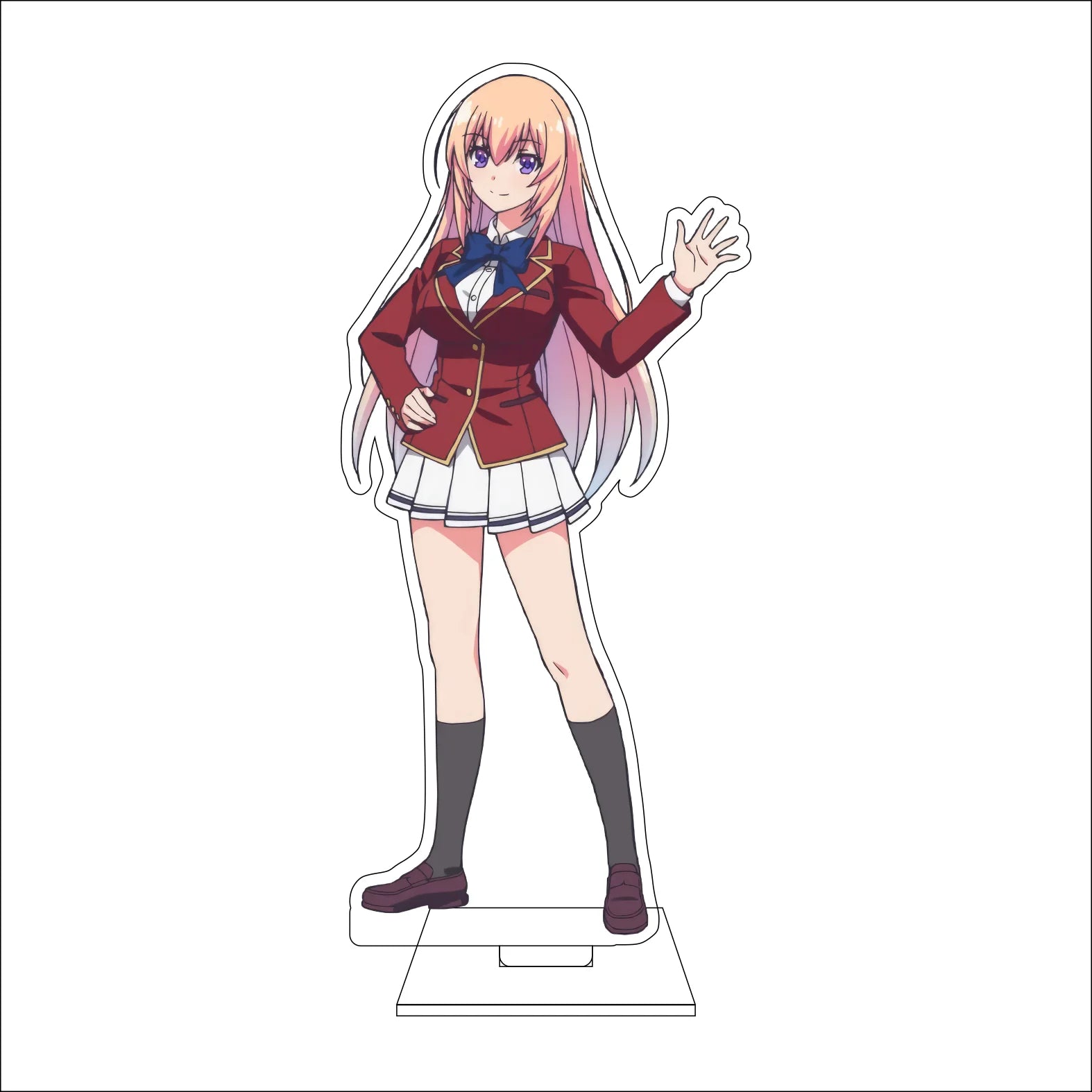 16CM Anime Classroom of the Elite Cosplay Acrylic Figure Stand Plate Ibuki Mio Karuizawa Kei Horikita Suzune Ornaments Gifts