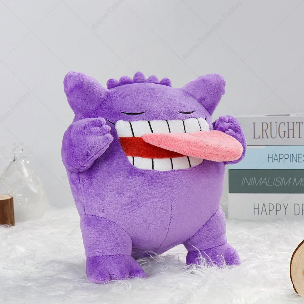 New Pokemon Sleeping Gengar Plush Toys Anime Pocket Monster Mega Gengar Peluche Dolls Birthday Gifts Kids