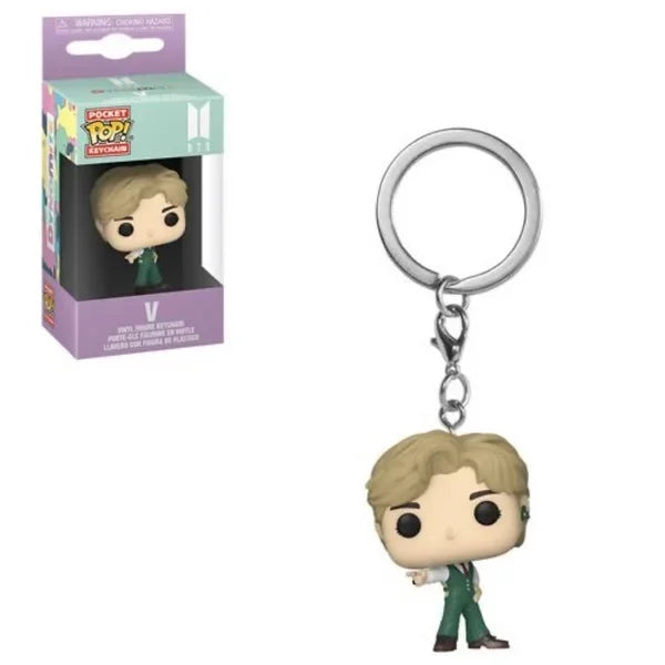 Funko POP Pocket Keychain Toy Men's Team RM SUGA JUNG KOOK JIMIN Jin V J-HOPE Pocket Pop Keychain Vinyl Figure Collection Toys