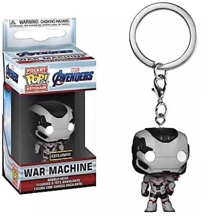 FUNKO POP The Avengers Marvels Iron Man Rocket Spider-man Hulk Loki Thor Captain America Panther Pocket Keychain Model Toys Gift