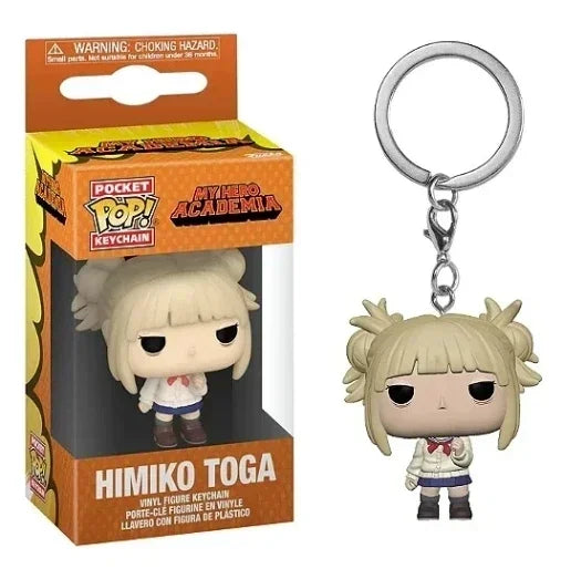 Funko Pop Keychain Toy My Hero Academia Deku Kyoka Jiro Neito Monoma Izuku Midoriya Shoto Todoroki All Might Bakugo PVC Toys