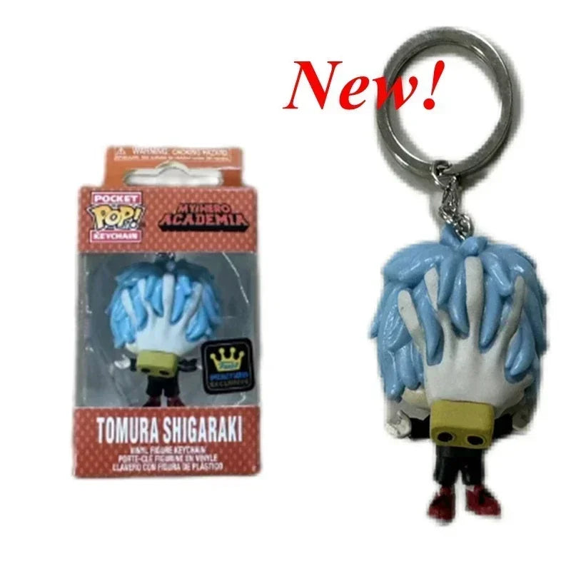 Funko Pop Keychain Toy My Hero Academia Deku Kyoka Jiro Neito Monoma Izuku Midoriya Shoto Todoroki All Might Bakugo PVC Toys