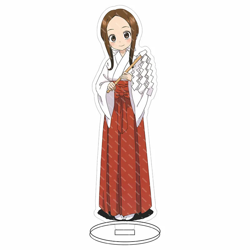 16CM Anime Figure Teasing Master Takagi-san Nishikata Takagi Cos Acrylic Stand Ornaments Cute Chrismas Gifts