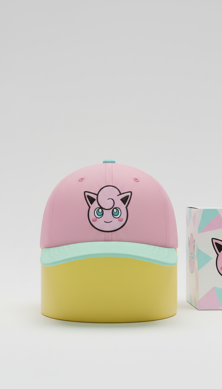 Jigglypuff Idol Pink Snapback Hat