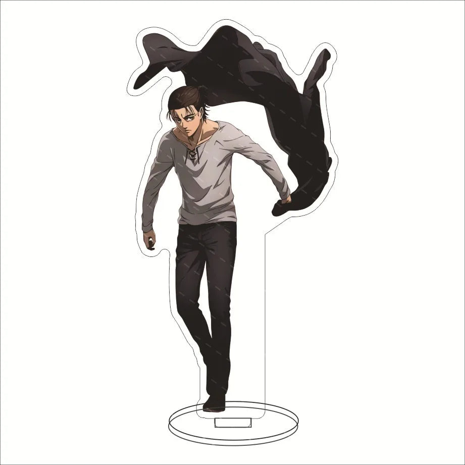 16CM Anime Figure ‌Attack on Titan Eren Jaeger Mikasa Ackerman Armin Arlert Levi Ackerman Cos Acrylic Stand Ornaments Gifts