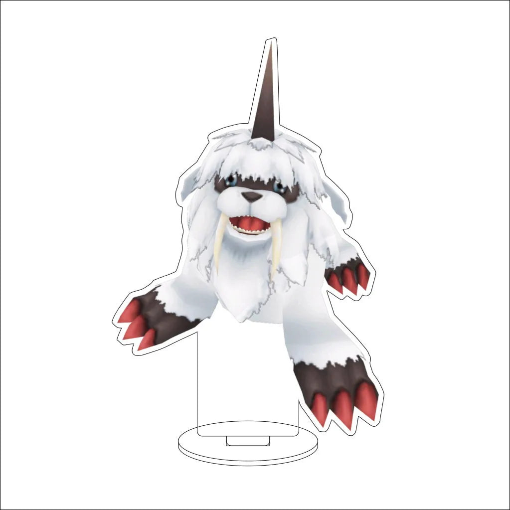 16CM Anime Digital Monster Hououmon Metal Greymon Drimogemon Cherubimon Cos Acrylic Figure Stand Ornaments Chirstmas Gifts