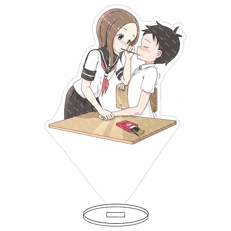 16CM Anime Figure Teasing Master Takagi-san Nishikata Takagi Cos Acrylic Stand Ornaments Cute Chrismas Gifts