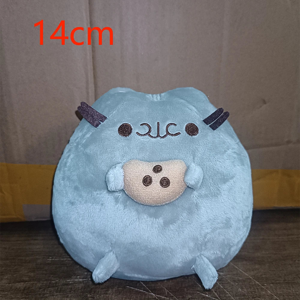 Simulated Cat Doll Plush Toy Anime Cat Soft Home Decoration Tabletop Bedroom Decoration Kids Toy Series Accessories Gifts/