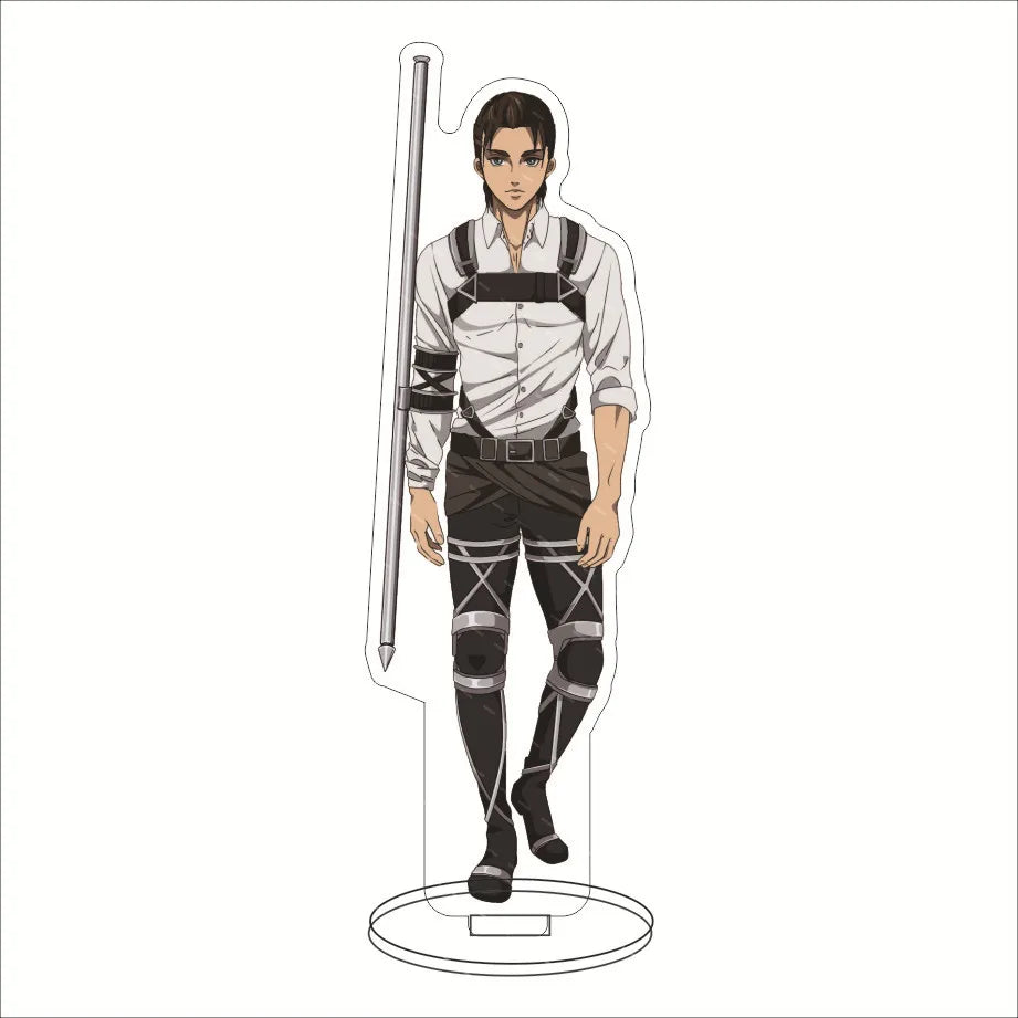 16CM Anime Figure ‌Attack on Titan Eren Jaeger Mikasa Ackerman Armin Arlert Levi Ackerman Cos Acrylic Stand Ornaments Gifts