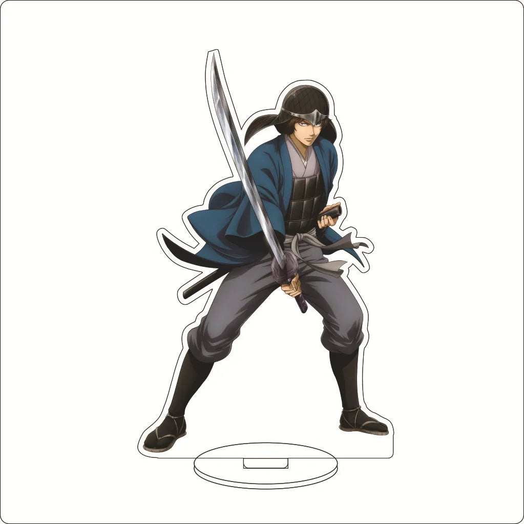 16CM Anime Gintama Sakata Gintoki Shimura Shinpachi Kagura Kondou Isao Okita Sougo Cos Acrylic Figure Stand Ornaments Gifts