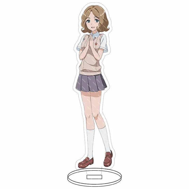 16CM Anime Figure A Certain Scientific Railgun‌ Misaka Mikoto Shirai Kuroko Uiharu Kazari Cos Acrylic Stand Ornaments Gifts