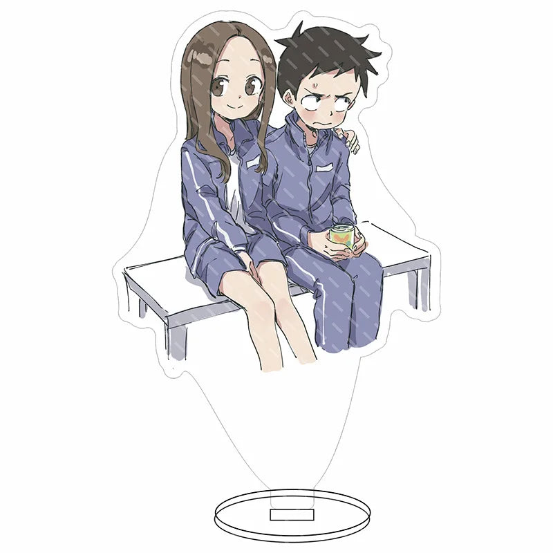 16CM Anime Figure Teasing Master Takagi-san Nishikata Takagi Cos Acrylic Stand Ornaments Cute Chrismas Gifts