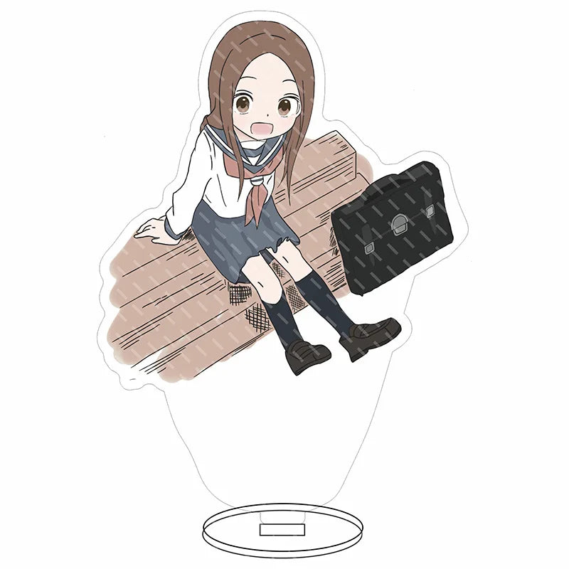 16CM Anime Figure Teasing Master Takagi-san Nishikata Takagi Cos Acrylic Stand Ornaments Cute Chrismas Gifts