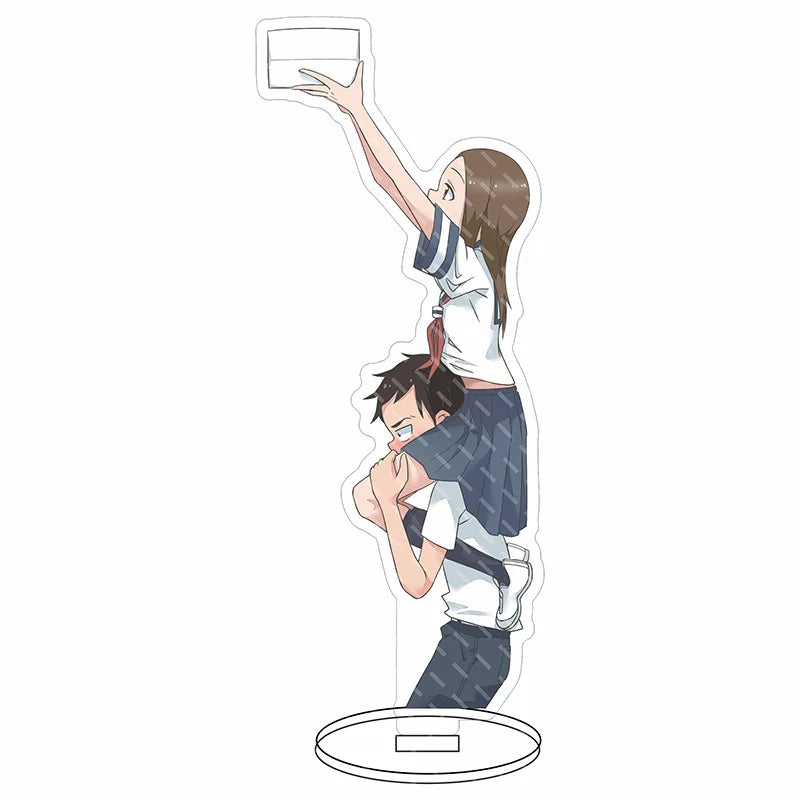 16CM Anime Figure Teasing Master Takagi-san Nishikata Takagi Cos Acrylic Stand Ornaments Cute Chrismas Gifts