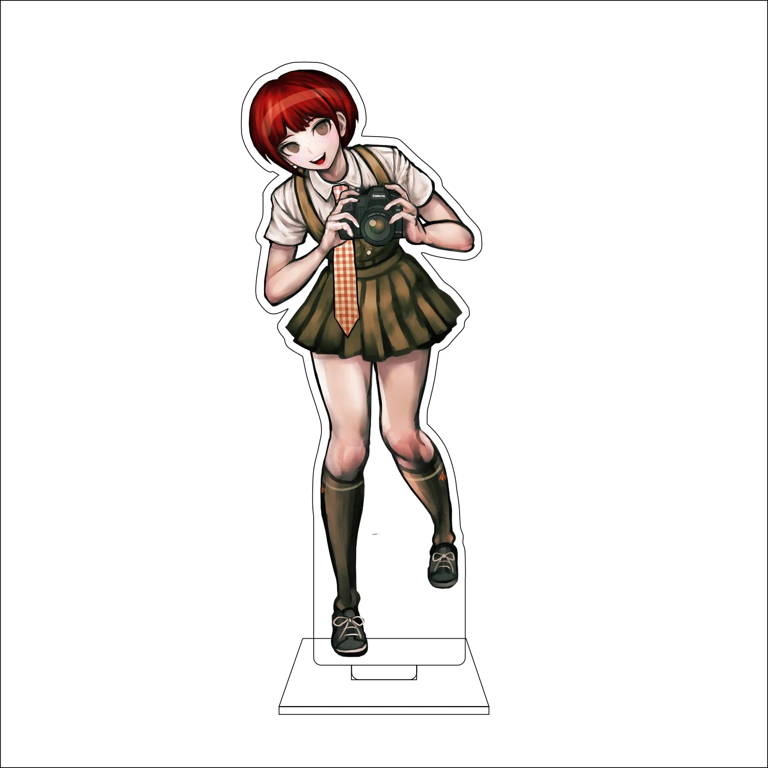 16CM Anime Danganronpa Cosplay Acrylic Figure Stand Plate Naegi Makoto Maizono Sayaka Genocider Syo Ornaments Gifts