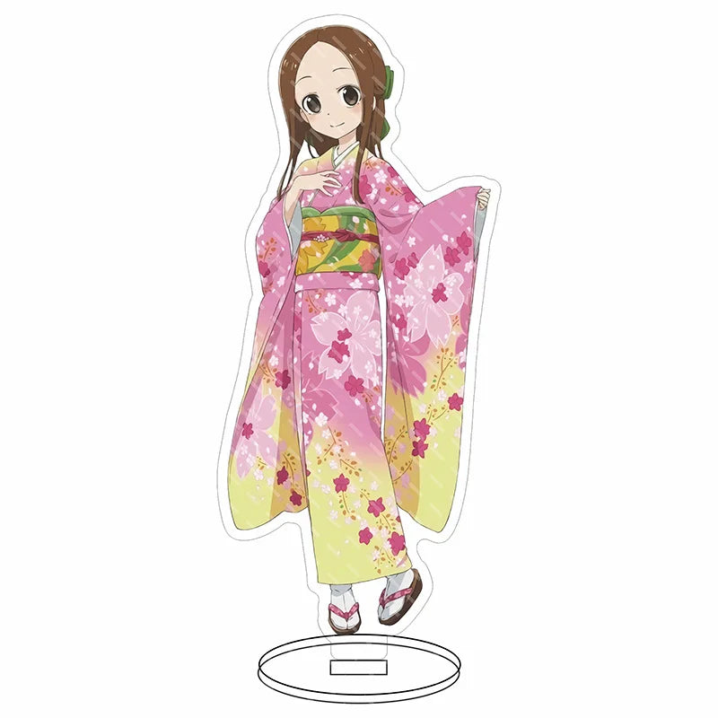 16CM Anime Figure Teasing Master Takagi-san Nishikata Takagi Cos Acrylic Stand Ornaments Cute Chrismas Gifts