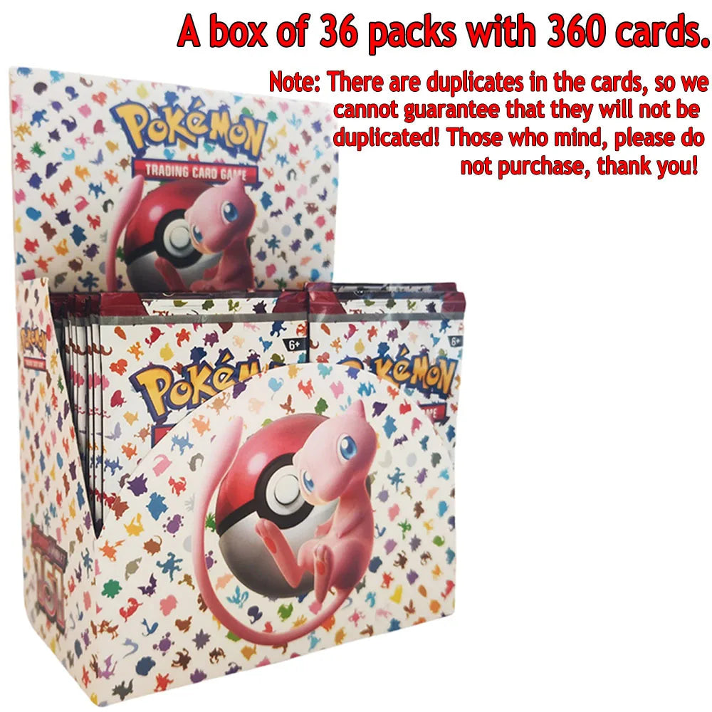 360Pcs Pokemon Card Prismatic Evolutions Scarlet Violet 151 Destined Rivals Black Bolt English Booster Battle Transaction Card