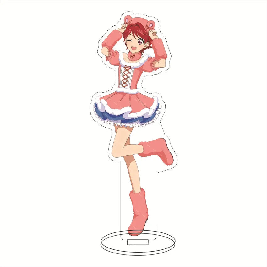 16CM Anime Figure Aikatsu!‌ Hoshimiya Ichigo Kiriya Aoi Shibuki Ran Kanzaki Mizuki Oozora Akari Cos Acrylic Stand Ornaments Gift