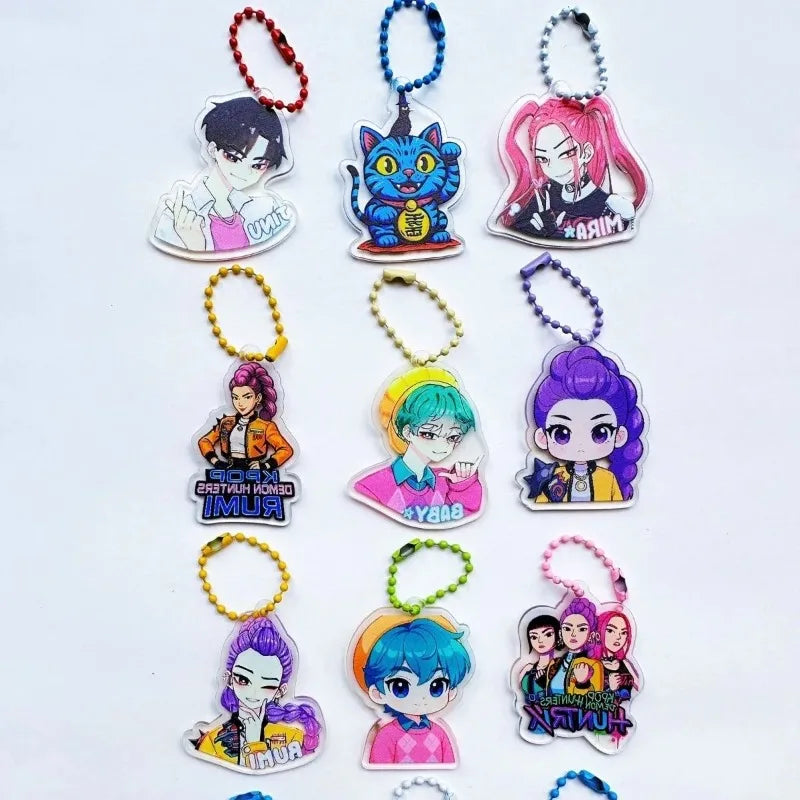 32 Pack Blind Bag Acrylic Keychain Mystery Grab Bag for School Backpack Anime Kids Gift Collectibl