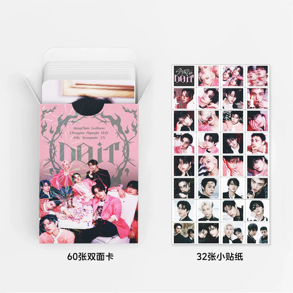 92 Pieces SKZ IT TAPE: DO IT New Album Photo Card Set - K-pop Idol Collectible Cards with Bonus Stickers