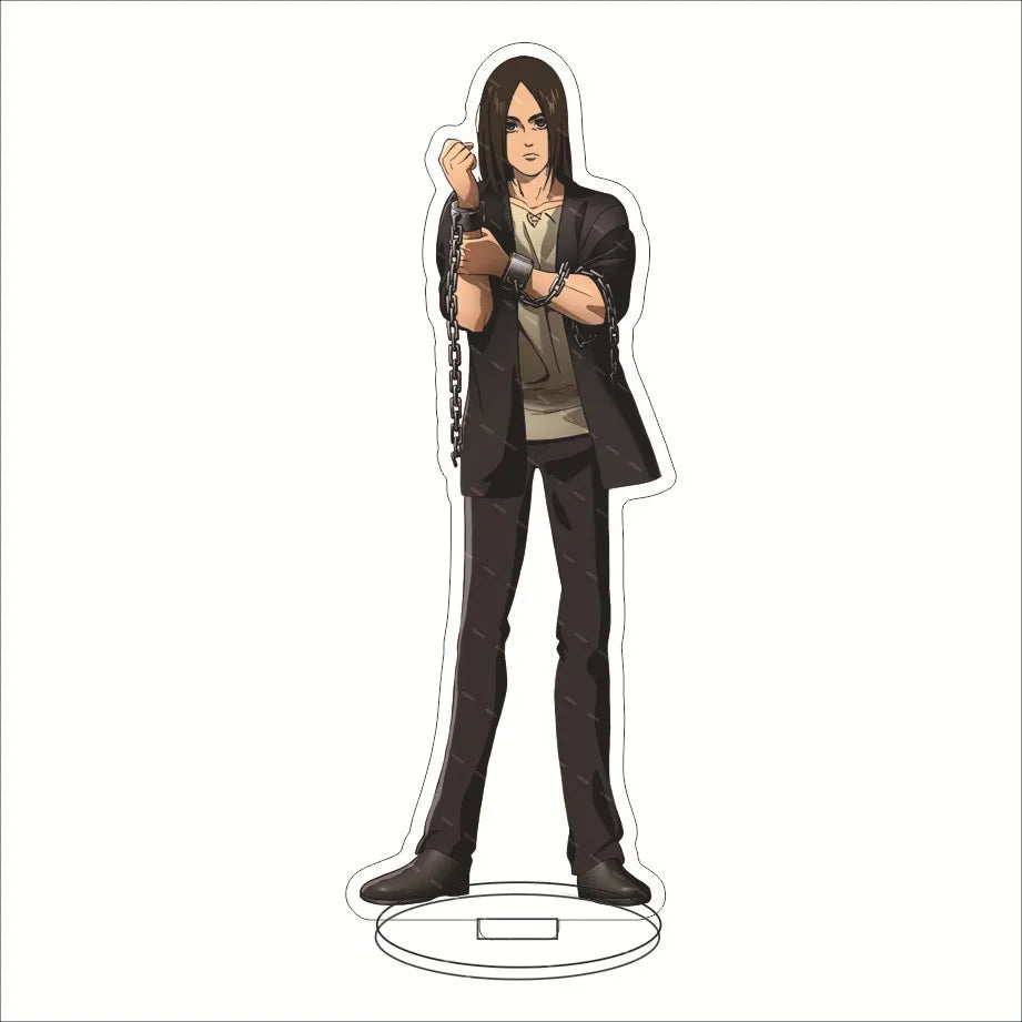 16CM Anime Figure ‌Attack on Titan Eren Jaeger Mikasa Ackerman Armin Arlert Levi Ackerman Cos Acrylic Stand Ornaments Gifts