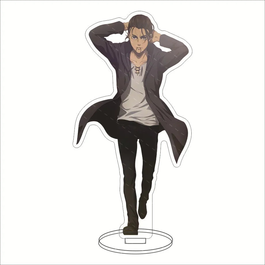 16CM Anime Figure ‌Attack on Titan Eren Jaeger Mikasa Ackerman Armin Arlert Levi Ackerman Cos Acrylic Stand Ornaments Gifts