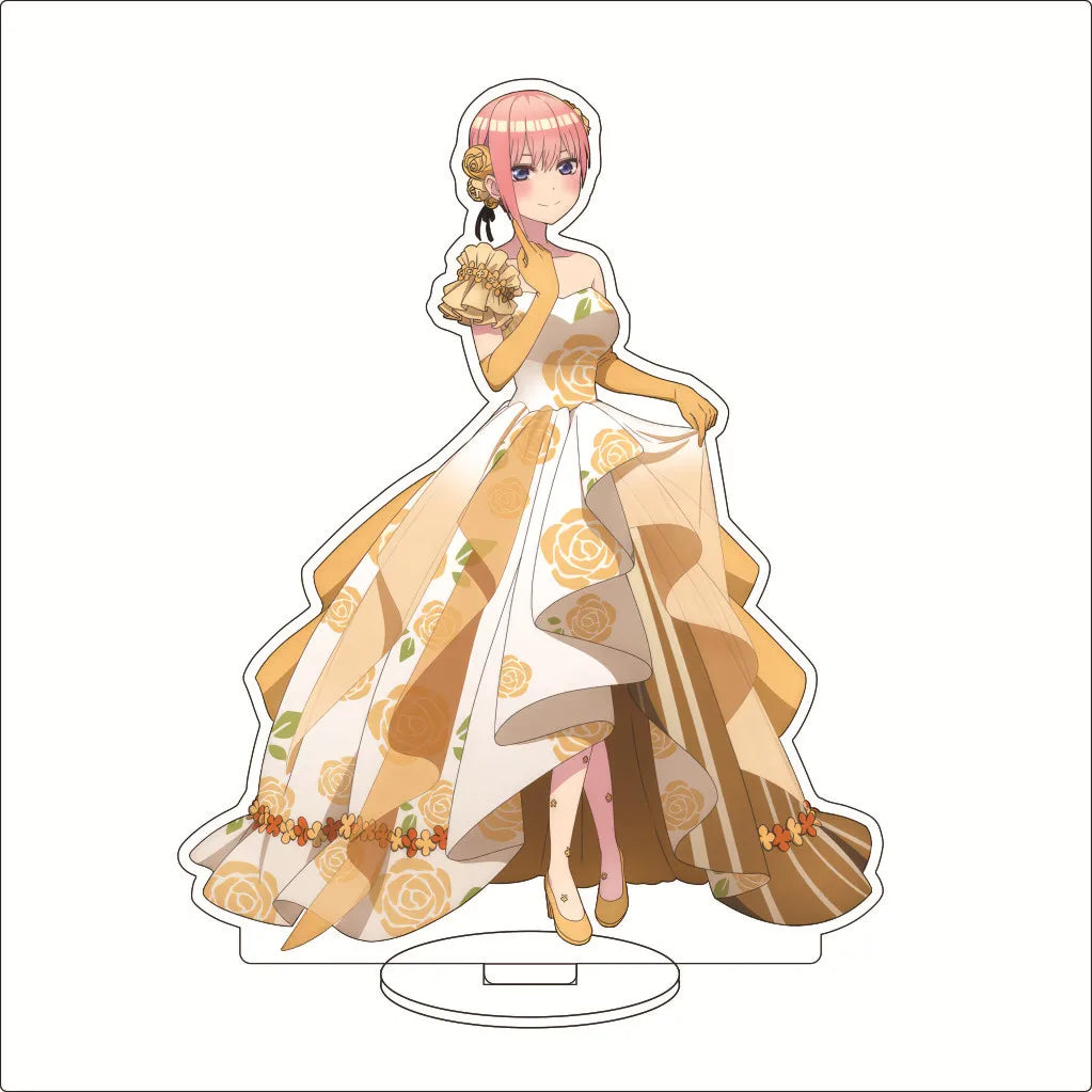 16CM Anime The Quintessential Quintuplets Nakano Nino Nakano Yotsuba Nakano Miku Nakano Ichika Cos Acrylic Figure Stand Ornament