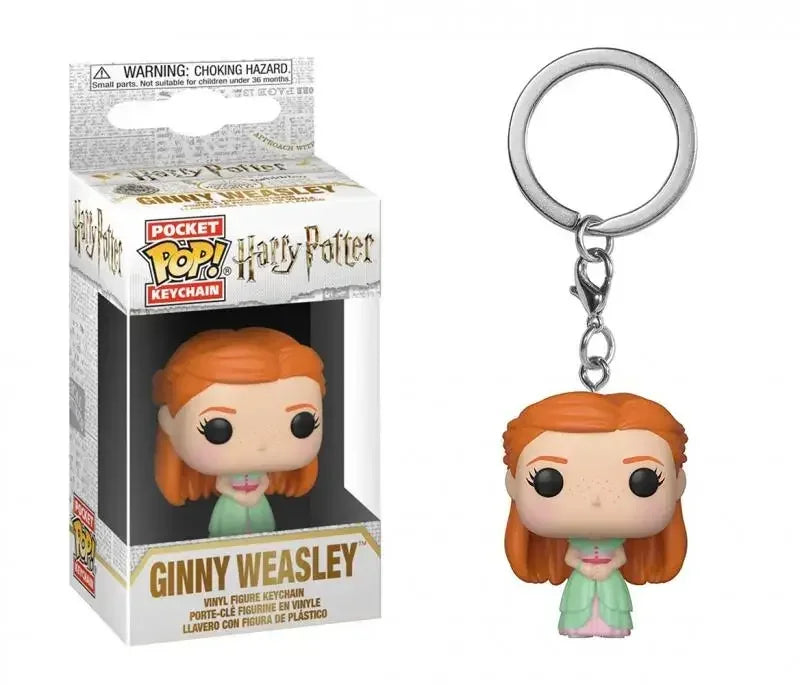Funko POP Keychain Toy Hermione Granger Dobby Dumbledore Malfoy Ginny Ron Hedwig Snape Voldemort Luna Pocket Pop Key Ring Toy