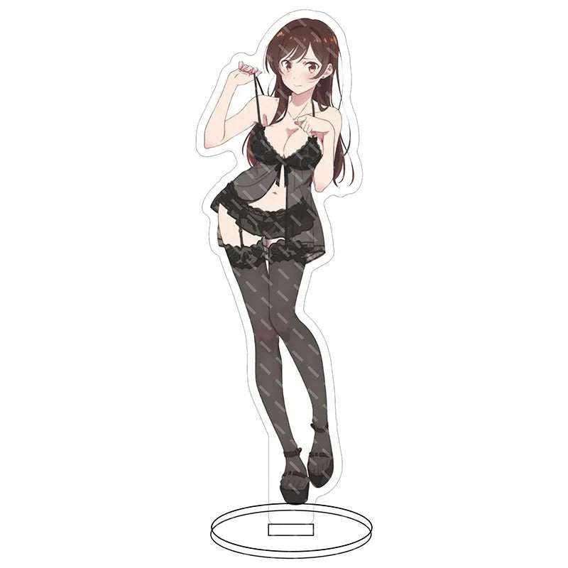 16CM Anime Figure Rent A Girlfriend‌ Ichinose Chizuru Sarashina Ruka Sakurasawa Sumi Nanami Mami Cos Acrylic Stand Ornament Gift