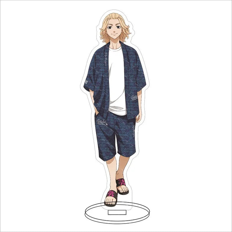 16CM Anime Figure ‌Tokyo Revengers Hanagaki Takemichi Matsuno Chifuyu Mikey‌ Basho Keisuke Cos Acrylic Stand Ornaments Gifts